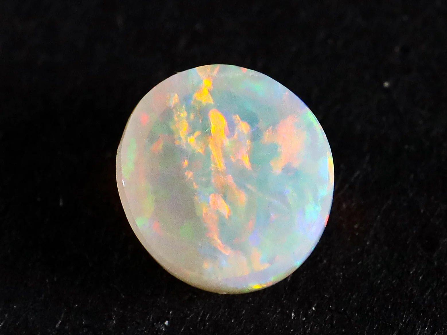 Solid Dark Crystal Opal - 0.8 cts - Coober Pedy Australia - Image 8
