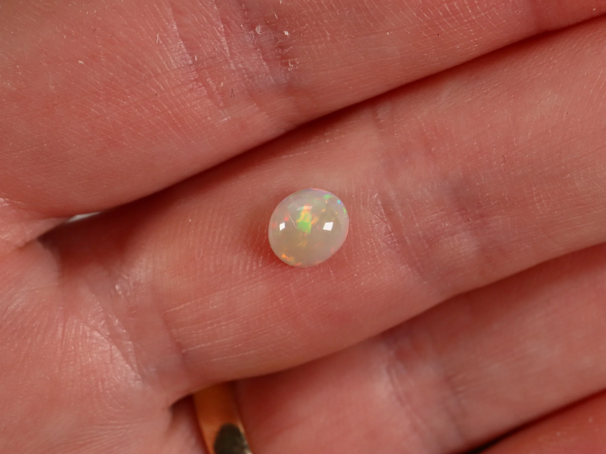Solid Dark Crystal Opal - 0.8 cts - Coober Pedy Australia - Image 7