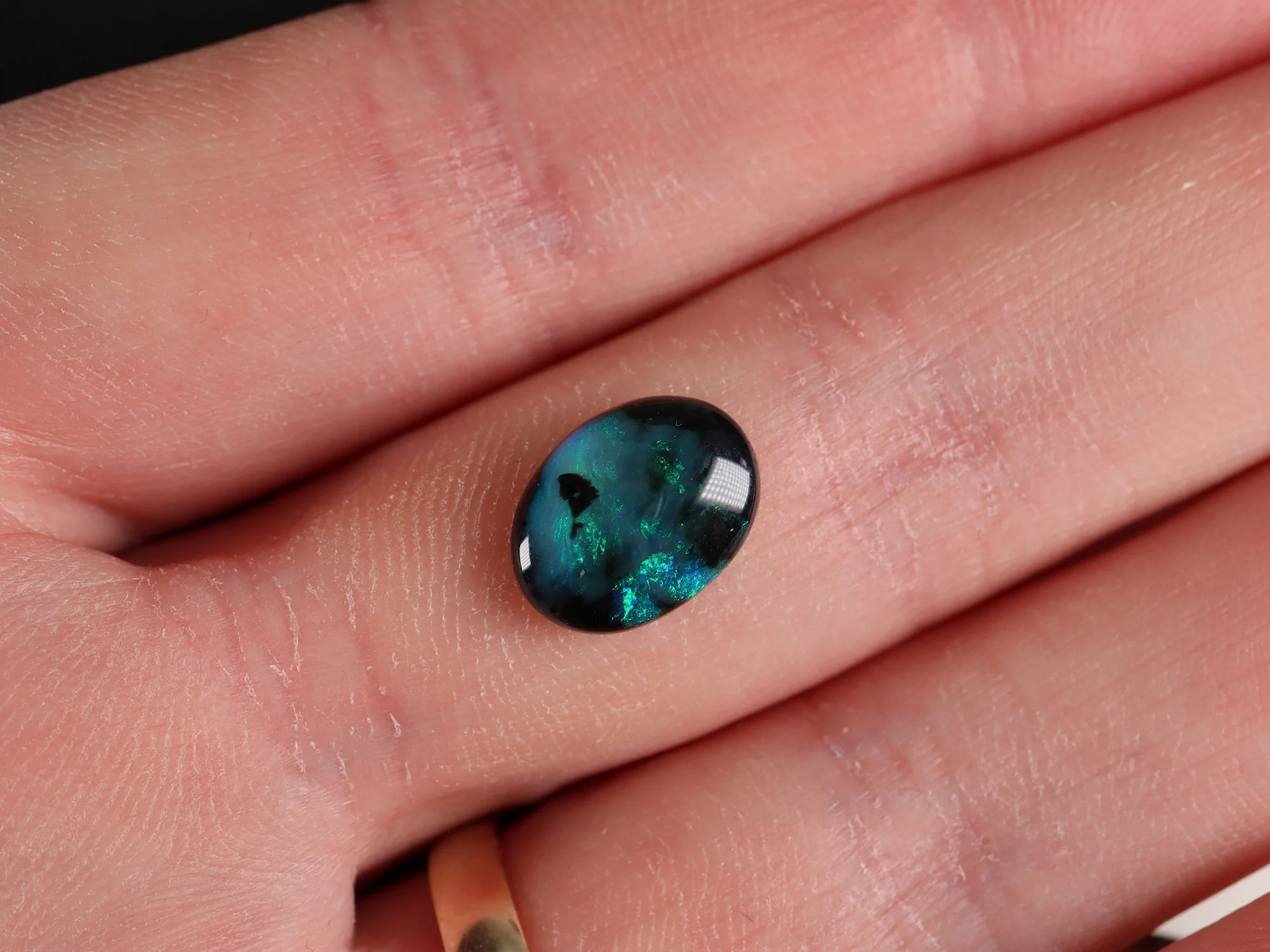 Lightning Ridge Australia - Solid Black Opal - 1.9 cts - Image 9