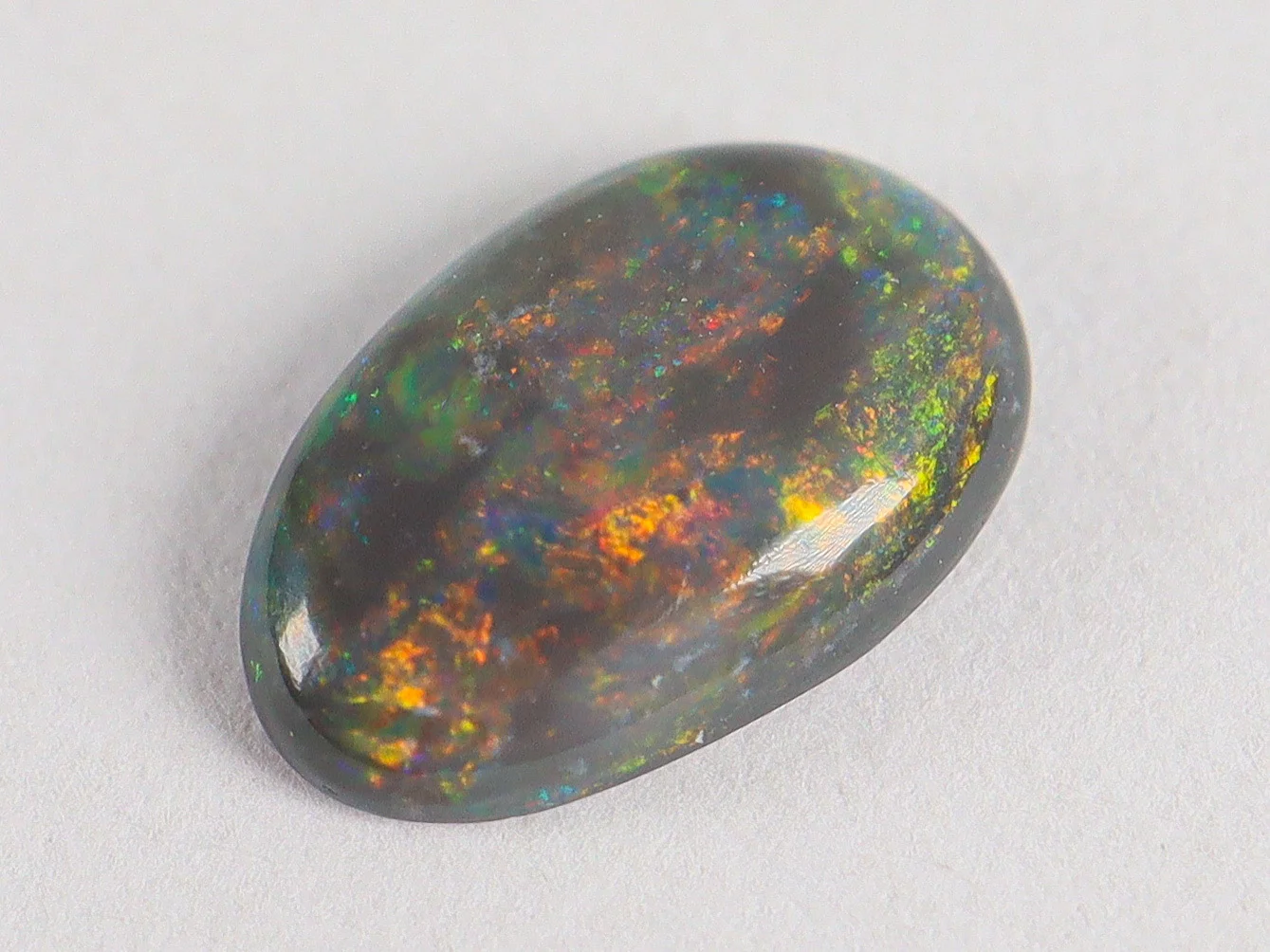 Solid Black Opal - 0.4 cts - Lightning Ridge Australia - Image 2