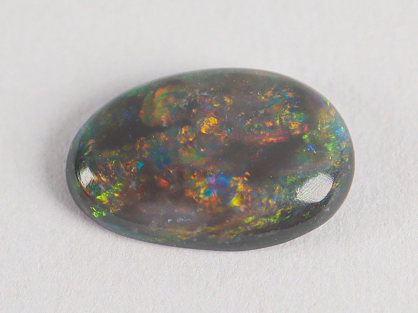 Solid Black Opal - 0.4 cts - Lightning Ridge Australia - Image 5
