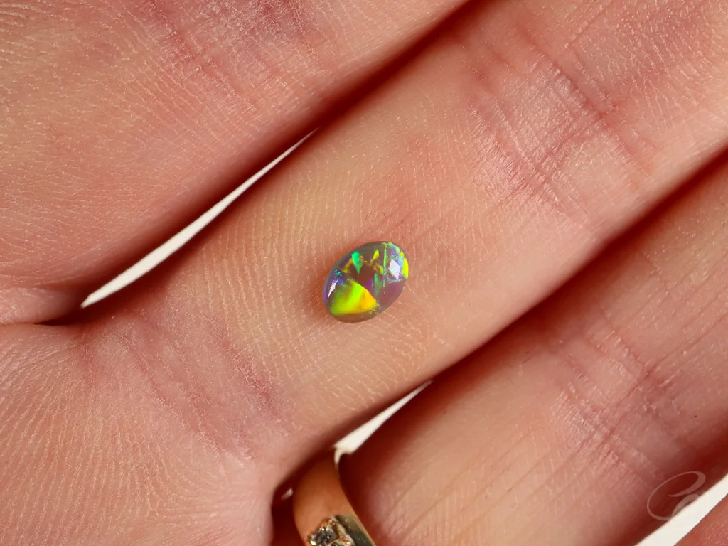 Dark Crystal Opal - 0.3 cts - Lightning Ridge Australia - Image 9