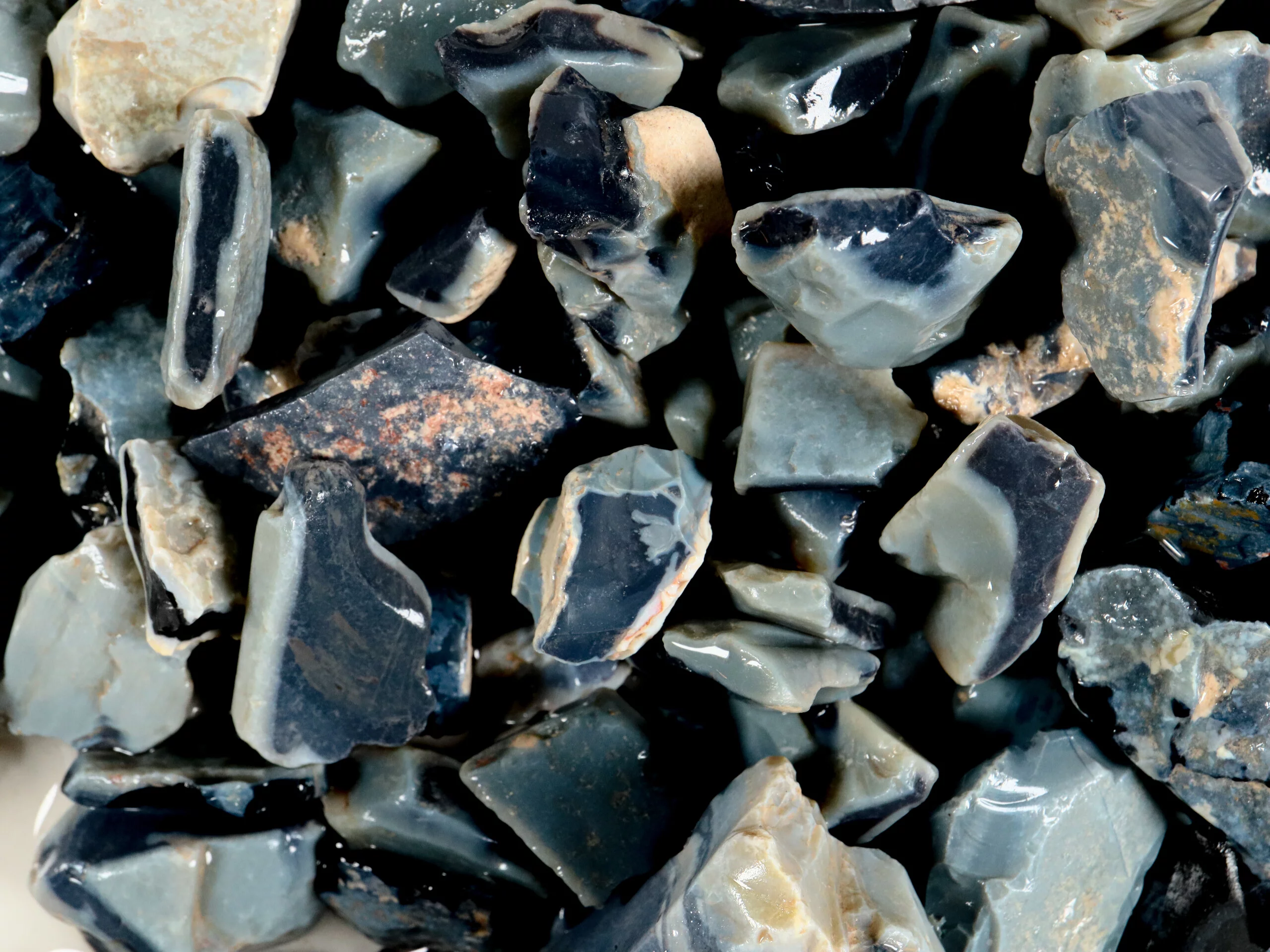 Black Potch Opal for Doublet Backing - Lightning Ridge Australia